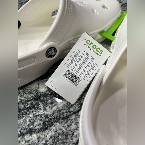 Mickey Ears Crocs classic White M6/W8 WDW PARKS - Picture 10 of 10